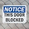 Signmission This Door Blocked, 10 in W x Rectangle, Plastic OS-2PACK-NS-P-710-L-18597 - alternate 8